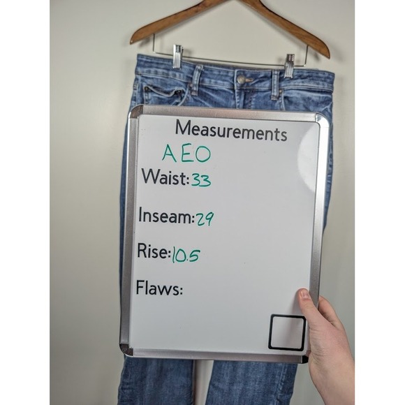 American Eagle Original bootcut Jeans 34x29 Extreme Flex Medium Wash Straight - Picture 5 of 9